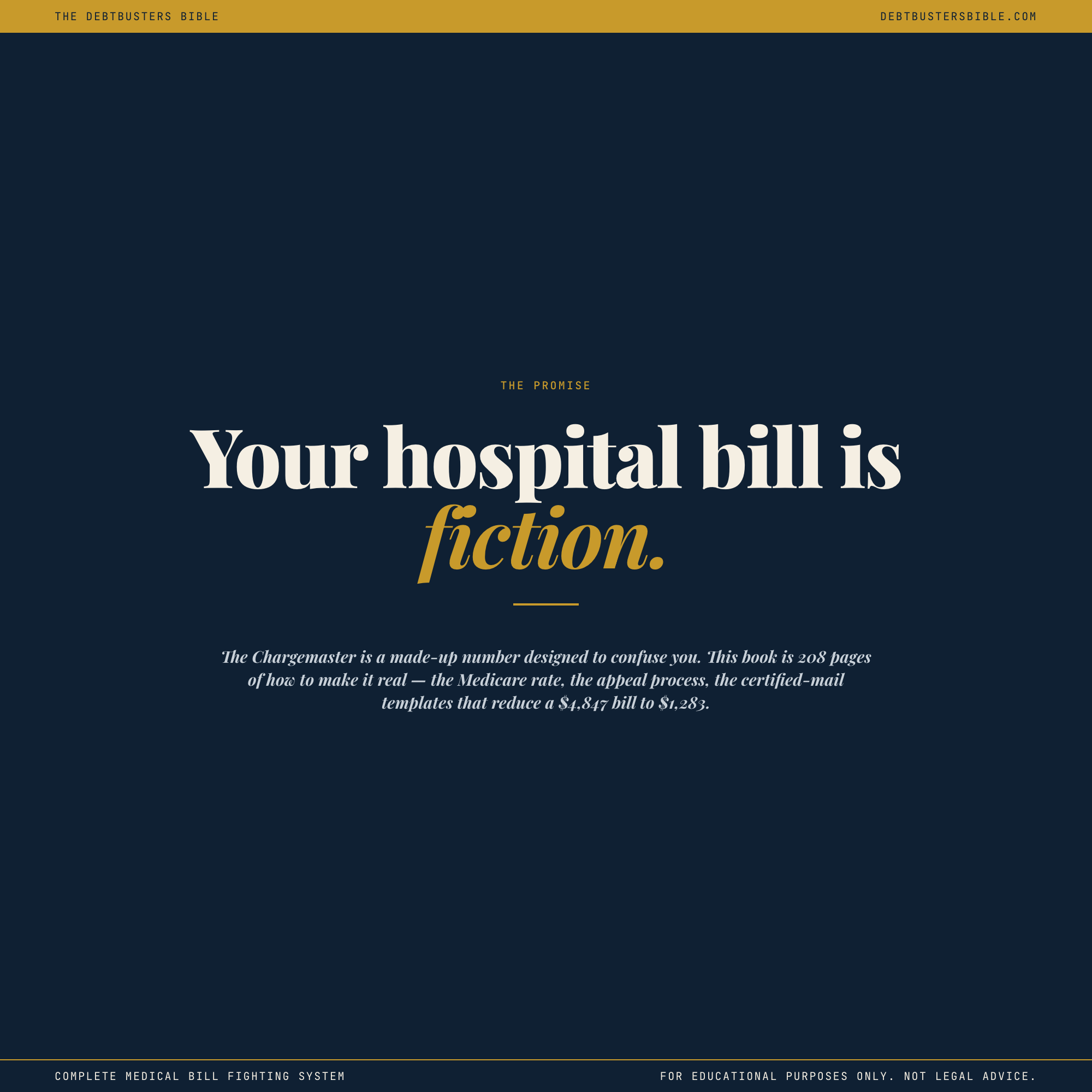 The Debtbusters Bible — the promise