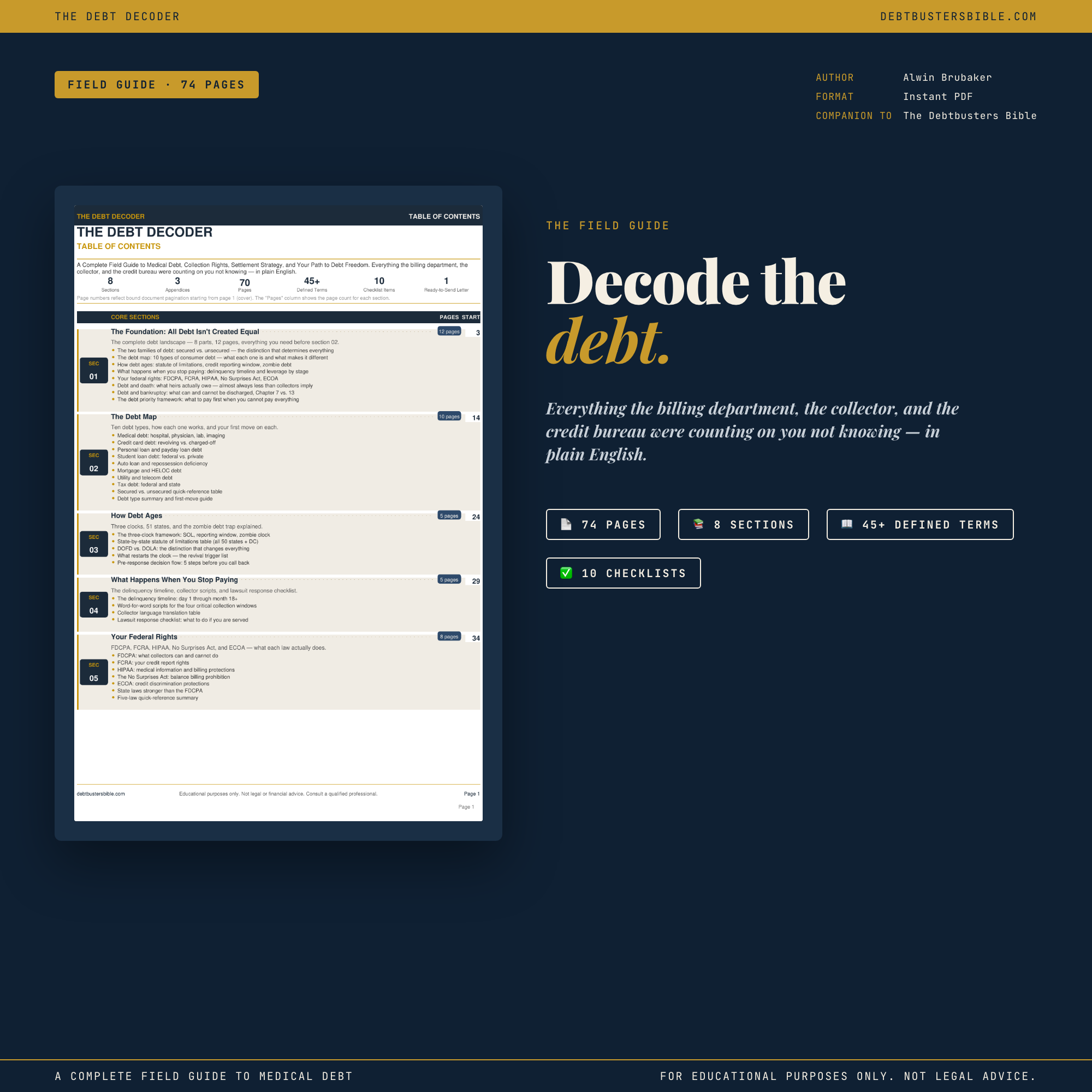 The Debt Decoder cover