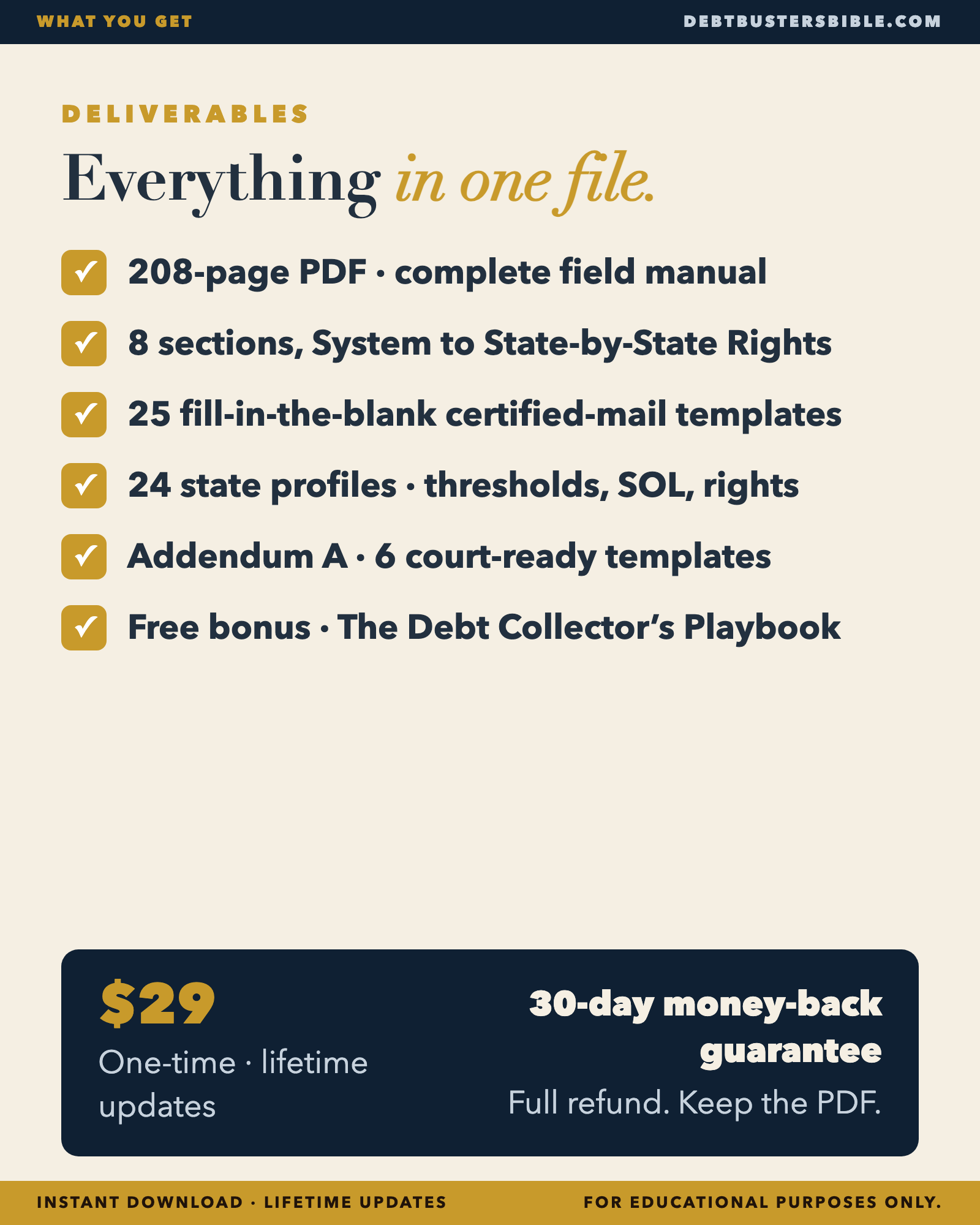 Everything in one file, $29